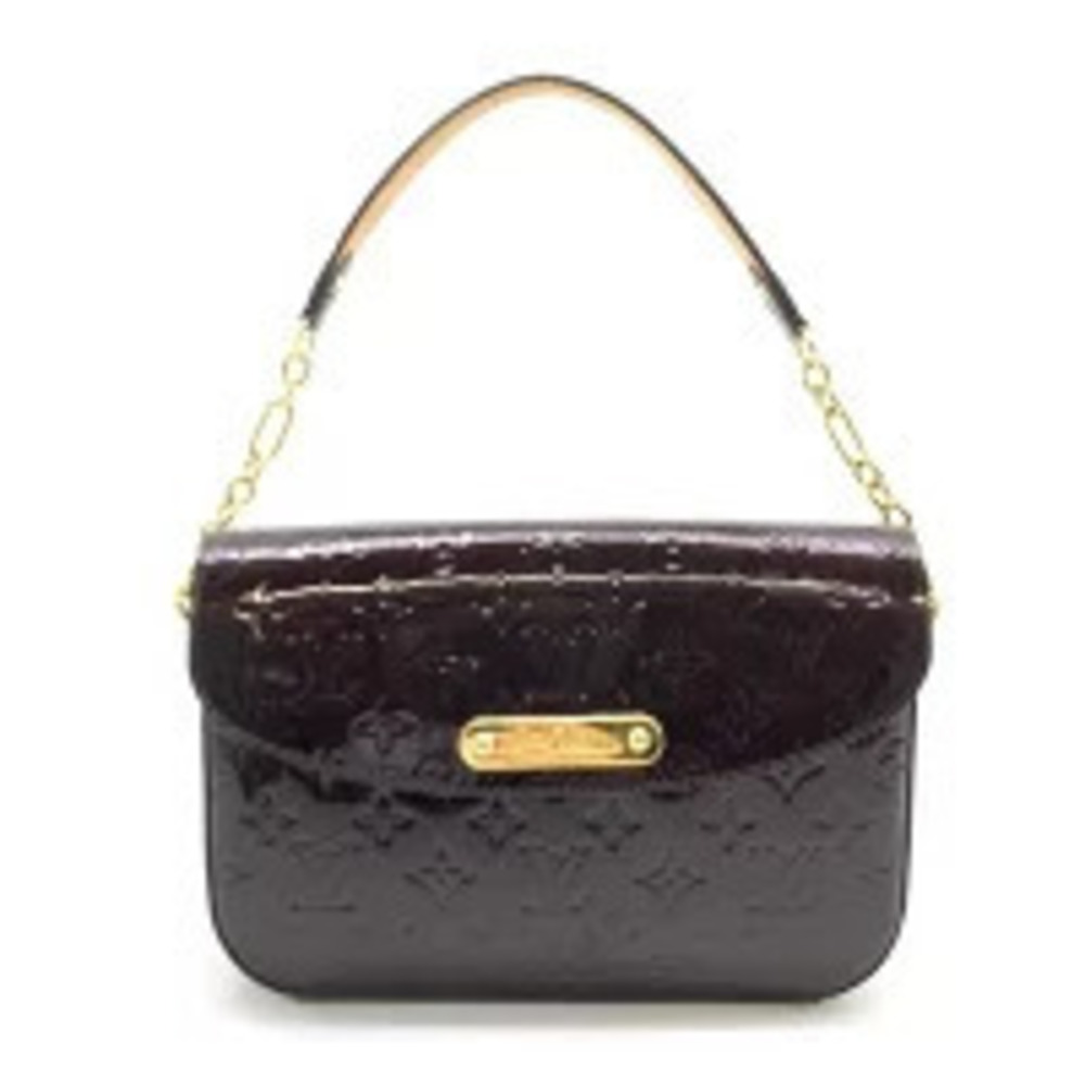 Louis Vuitton Rodeo Drive Chain Shoulder Bag Vernis Enamel Amarante Purple